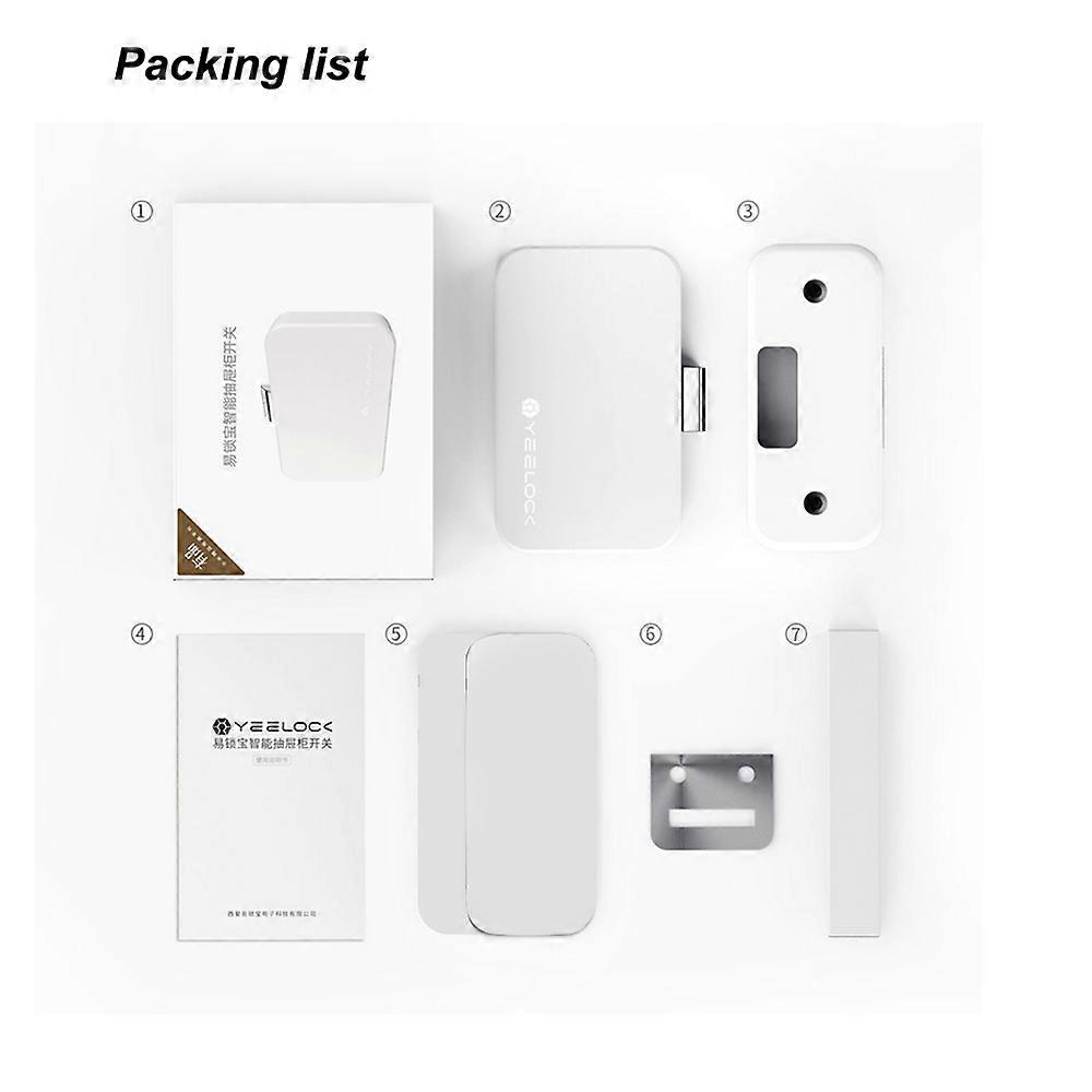YEELOCK Intelligent Drawer Lock APP BT Unlock Anti-Theft Child Safety Keyless Locks