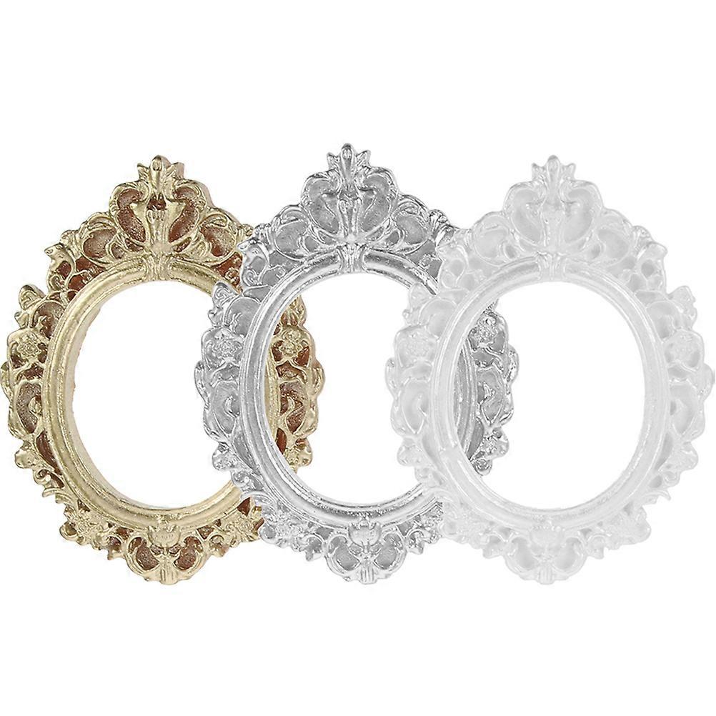 Vintage Mini Picture Frame for Decor with Resin Material 3Pcs Set