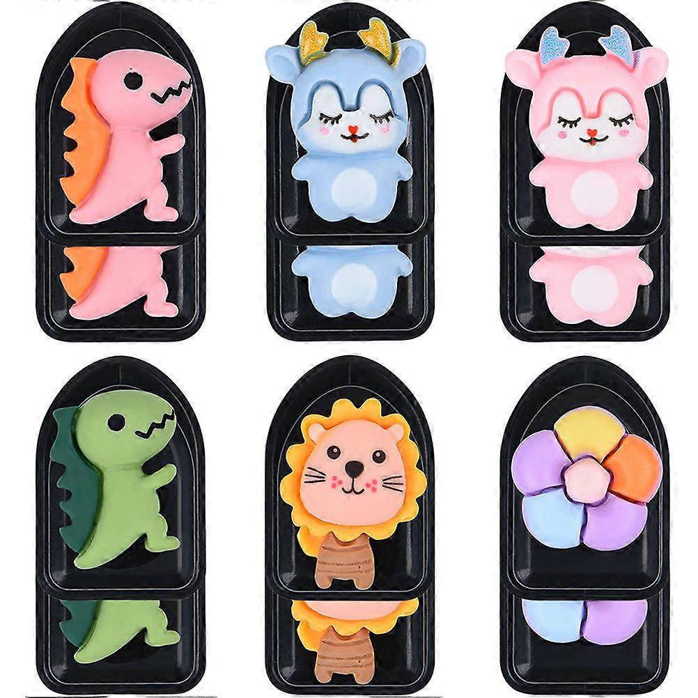 Car Multi Functional Hook Pink Dinosaur 3.00X2.00X1.50cm Organizer 12Pcs
