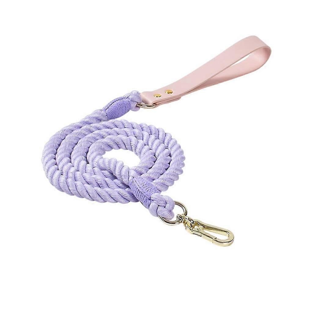 Strong Dog Leash For Large Dogs, Woven Design, For Walks, Gradient Colors, Extendable Leash