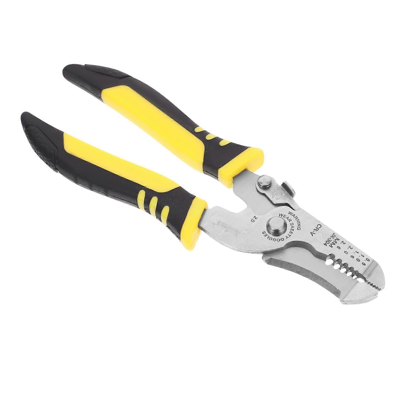 ワイヤーストリッパーツール電動プライヤーラチェットドライバーケーブルカッター多機能シルバー