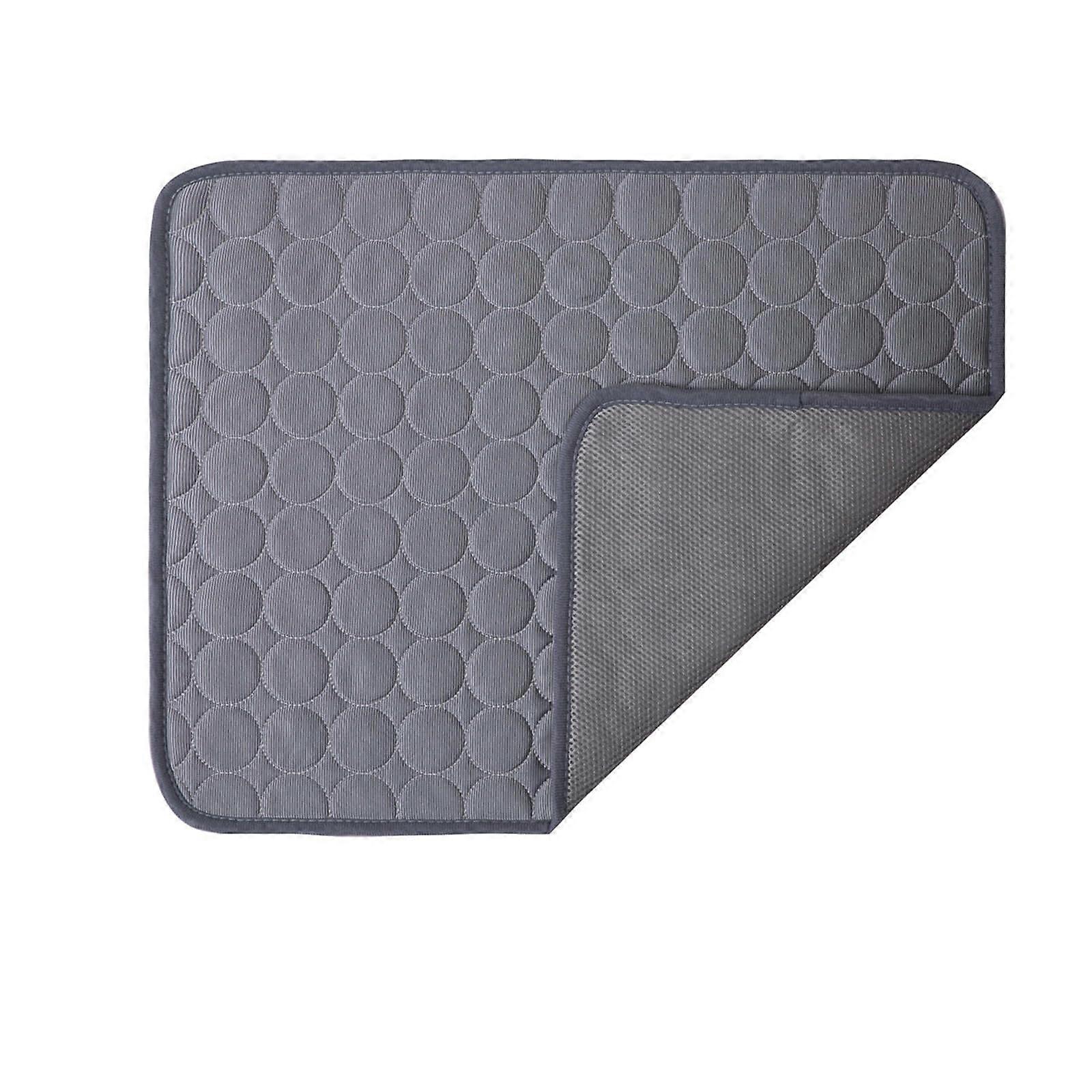 Nordseepfote Cooling Mat, 3D Mesh, Breathable Waterproof Summer Blanket for Pets (Dark Grey, XL)