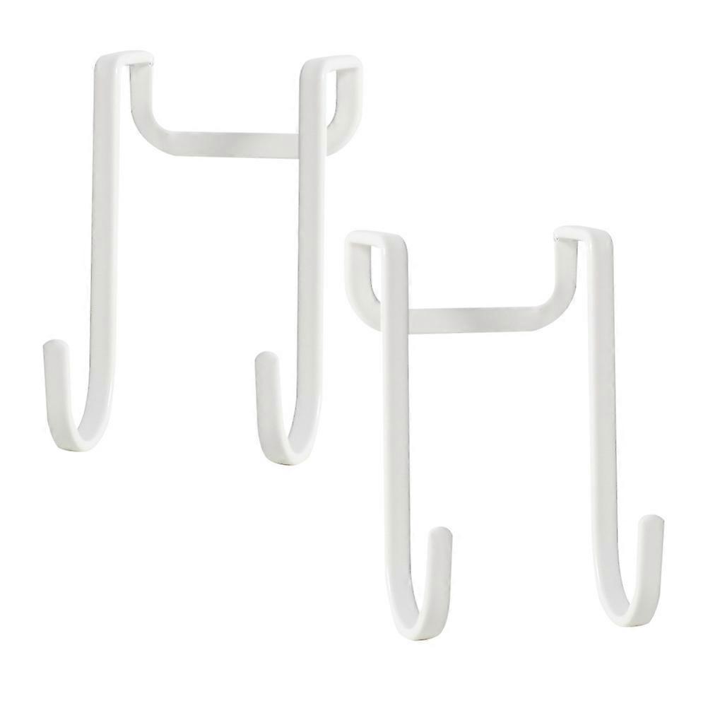 2 Pcs Iron Door Hooks Japanese Style Useful Home Punch Free Hooks Set