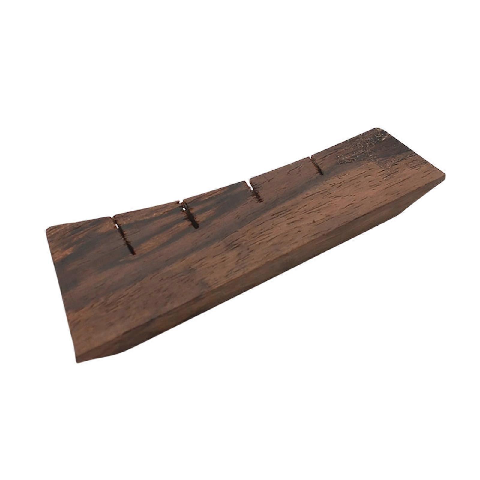 Premium Curved Wood Ukulele Bridge Smooth Vintage Guitar Bridge Replacement for 4 String Instruments Multicolor