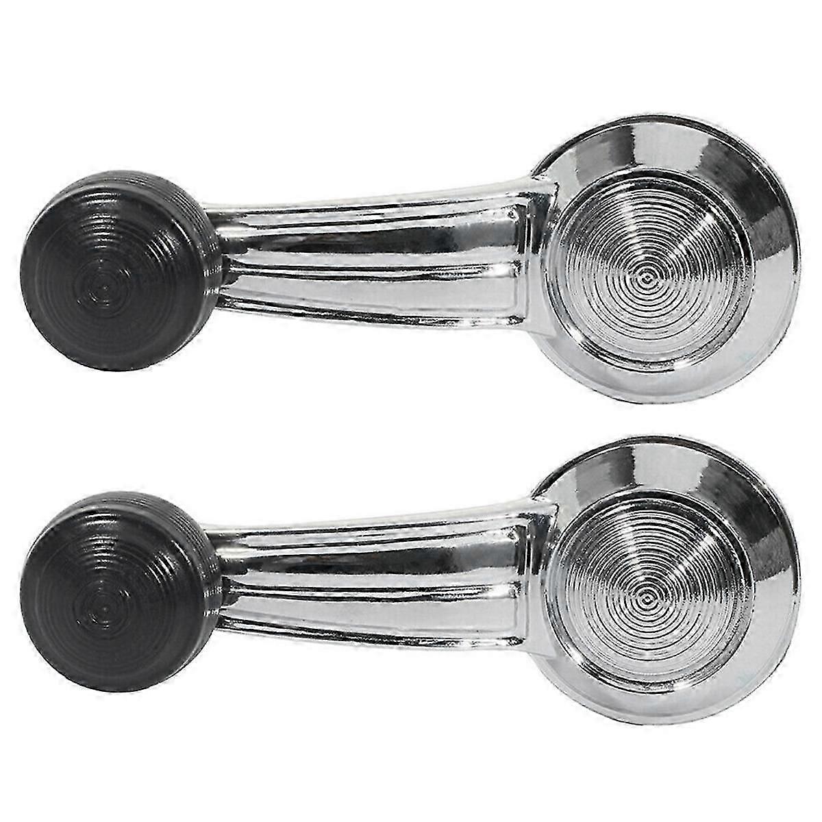 1 Pair Set Chrome Door Window Crank Handle for Olds 1732326 20348200 [jkw]