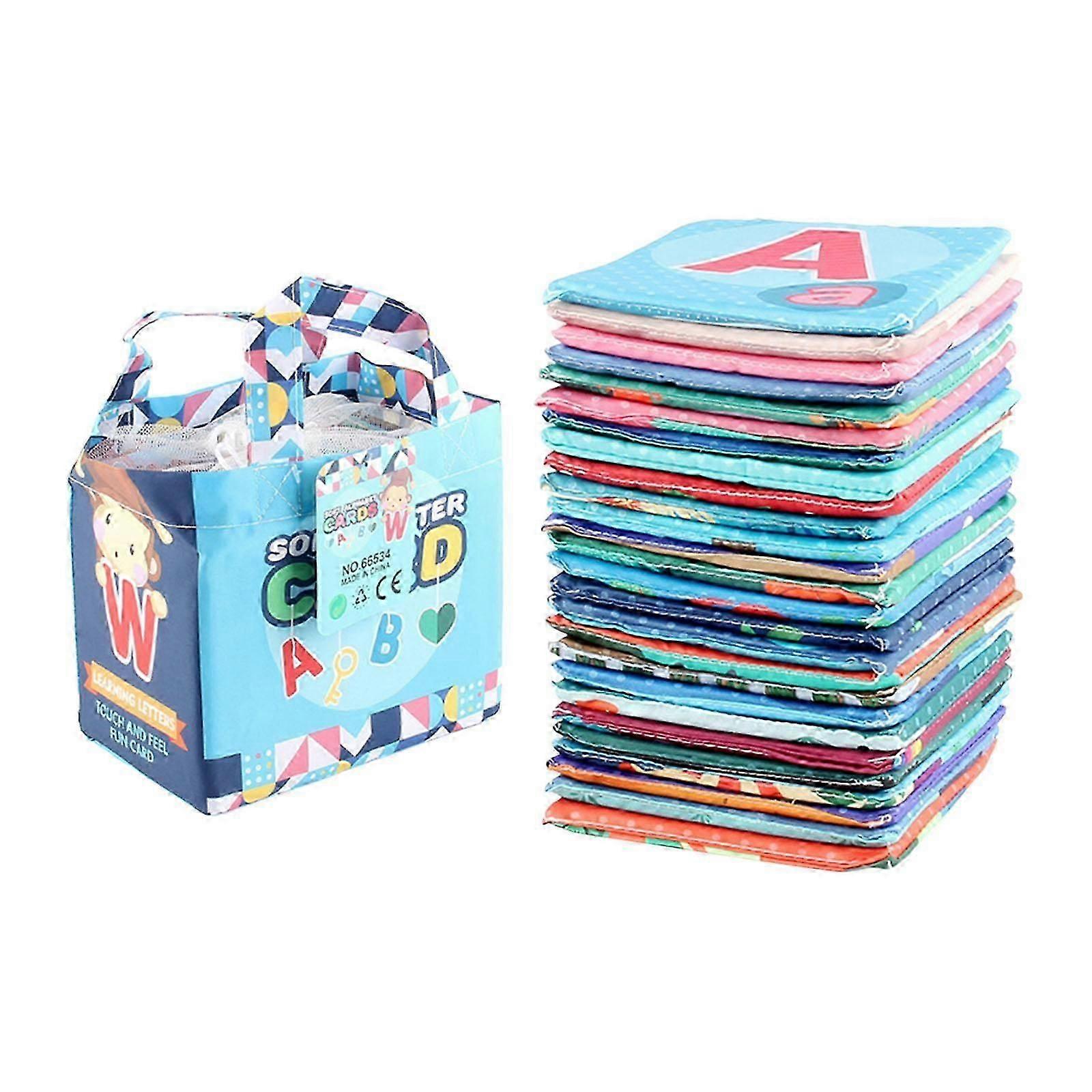 赤ちゃんのためのソフトアルファベットカード 幼児の赤ちゃんのためのポータブルABCアルファベットカード
