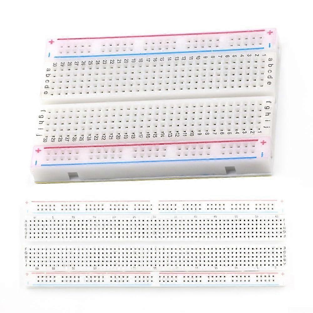 The solderless wiring kit includes a range of essential items, such as multiple circuit boards and jumpers for electronics experiments.
