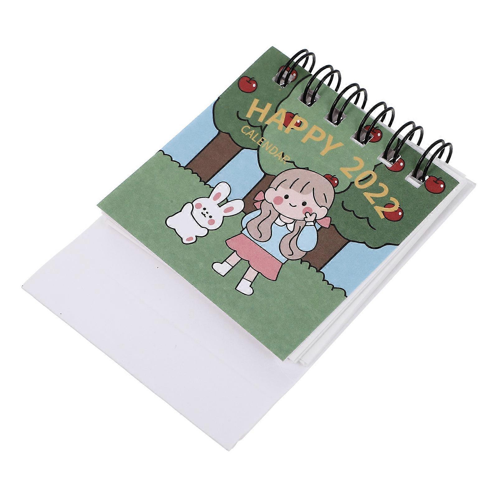 Paper Calendar Creative Design Schedule Planning Twin-Wire Binding Extra Thick Premium Paper Suitable For Classroom 1Pc