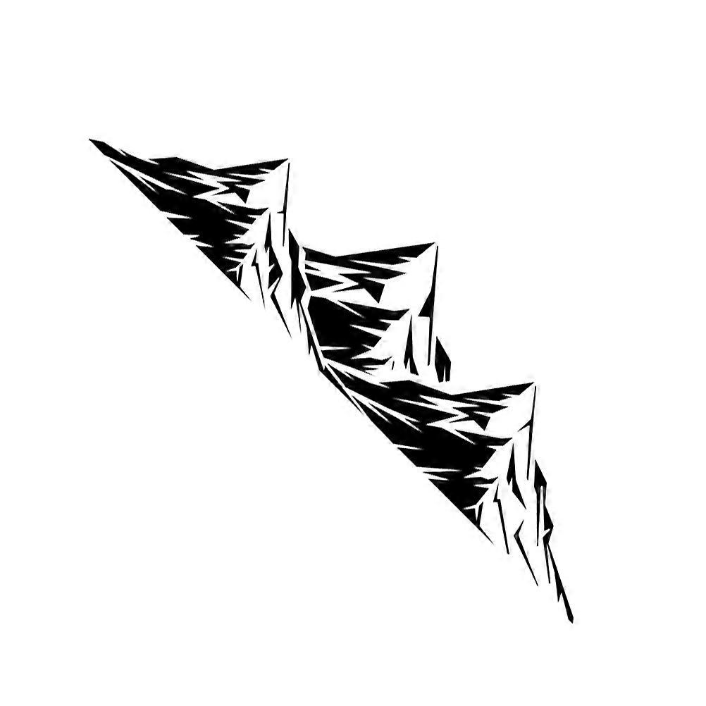 Mountain Shape Durable Car Decal Sticker for Door, Side, and Rear Window Decoration – Universal Fit for Trucks, SUVs, and Off Road Vehicles