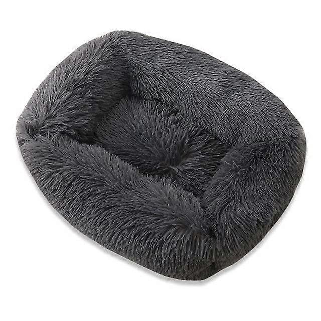 Square Dog and Cat Bed With Side Cover, Medium Size Sofa, Plush Hut, Winter Warm Mat, Nest, Soft House, Non-Slip Cushion