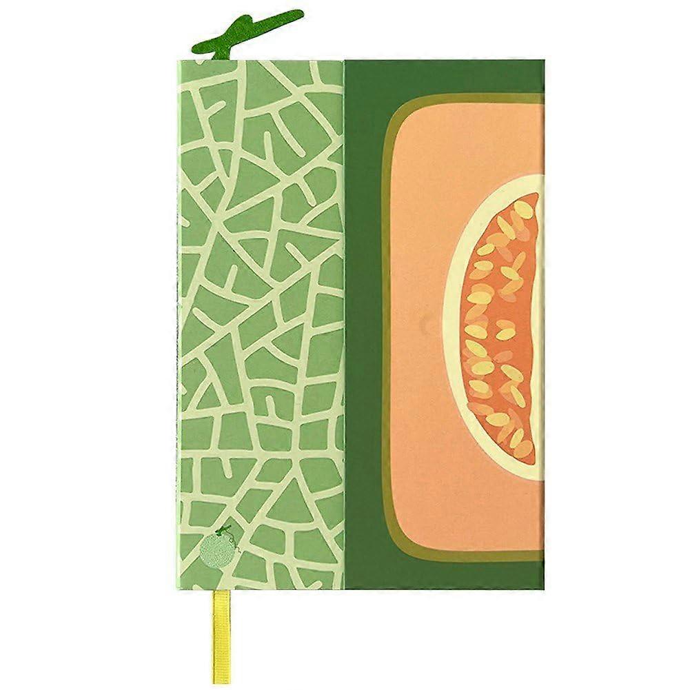 Tagebuch-notizbuch Magnetic Flap Refillable Diary-Notebook With Fruit Pattern Cover For Students Kantalupe