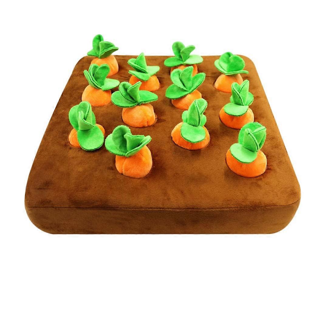 Dog Carrot Plush Toy for Interactive Play, Soft Stuffed Toy, 12-Inch Size, Ideal Gift for Pets