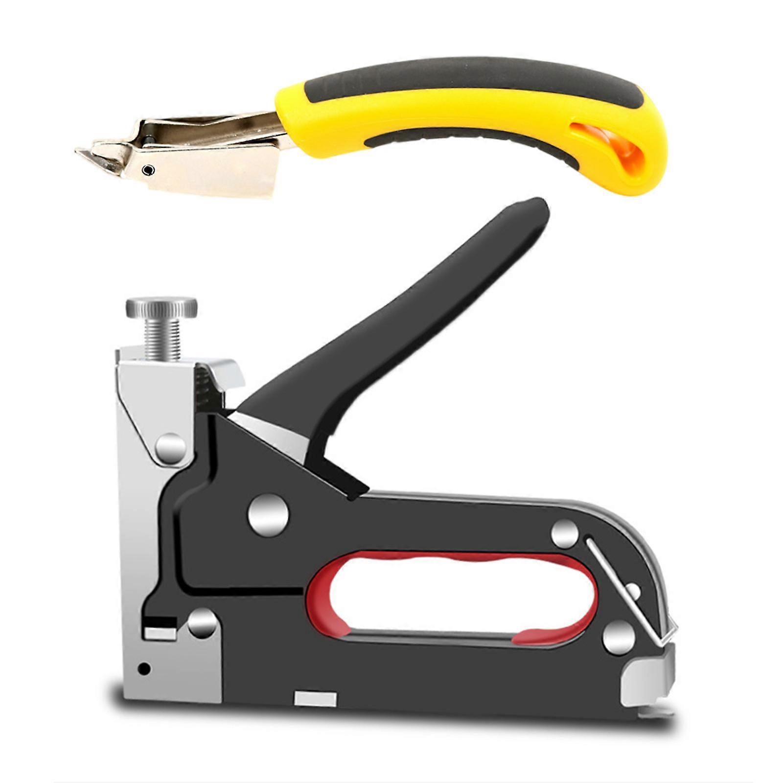Practical Steel Staple Guns With Safety Lock Mechanism Ideal For Furniture Making And Construction Tasks Multicolor