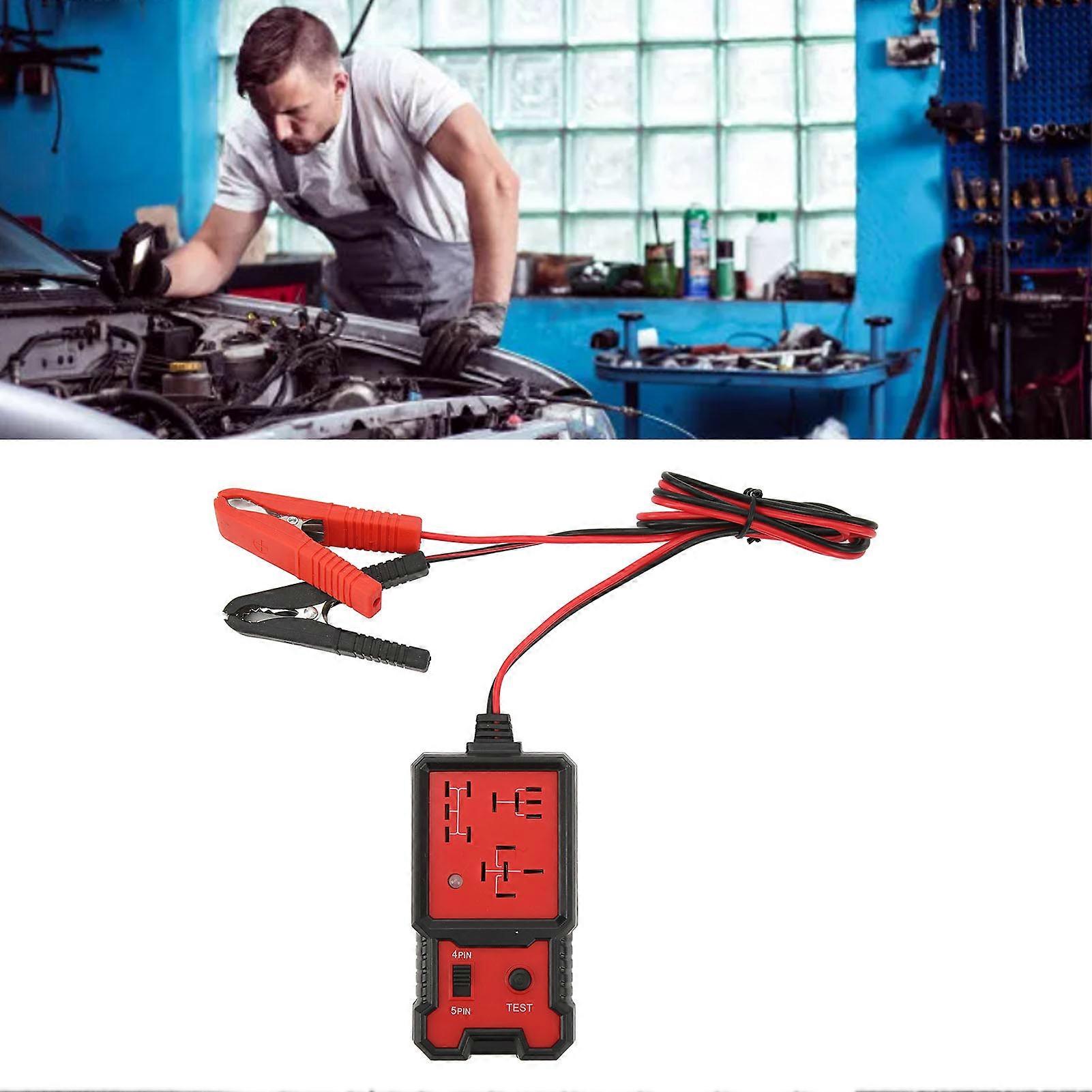 12V Automotive Relay Tester High Performance Electrical Relay Detector Analyzer for 11V‑15V Voltage Battery 