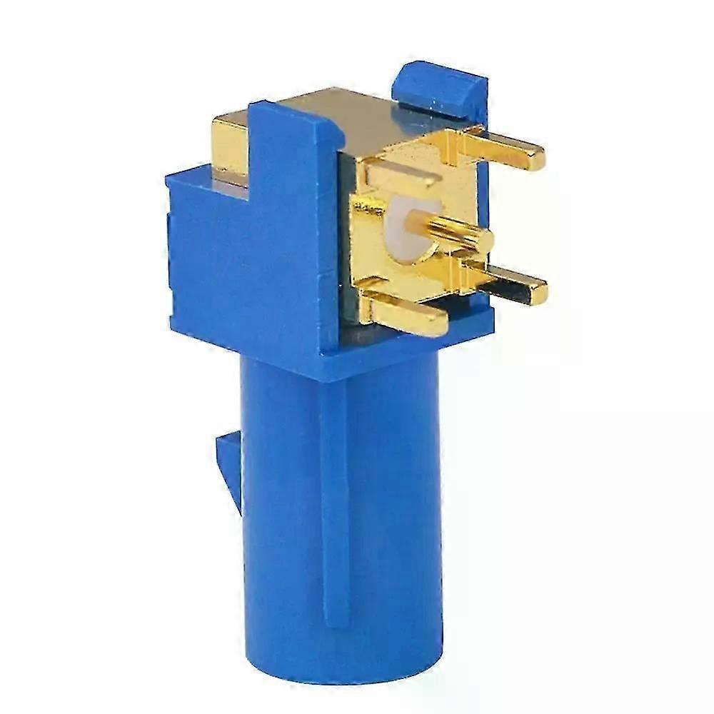 2 PCS Fakra C Blue SMB Plug Male PCB Mount Right Angle Connector Fit For  GPS RF Communications Systems