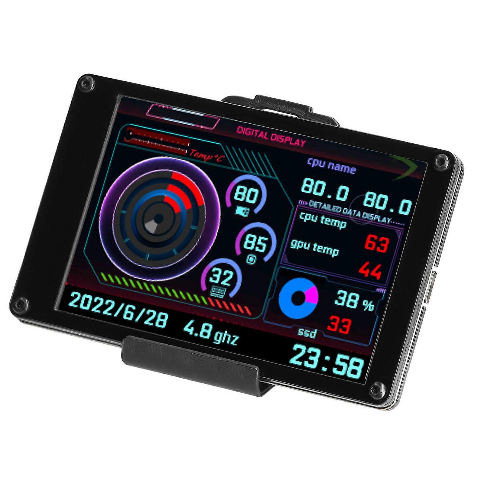 Monitor LCD IPS da 3,5 pollici Display Computer Monitor CPU GPU Monitoraggio Supporto per schermo secondario Raspberry Pi Wins Linux System