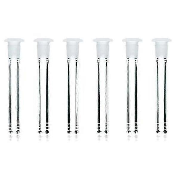 6パック18mm x 14mmステムクリア科学ガラス管アダプター(3.5インチ)