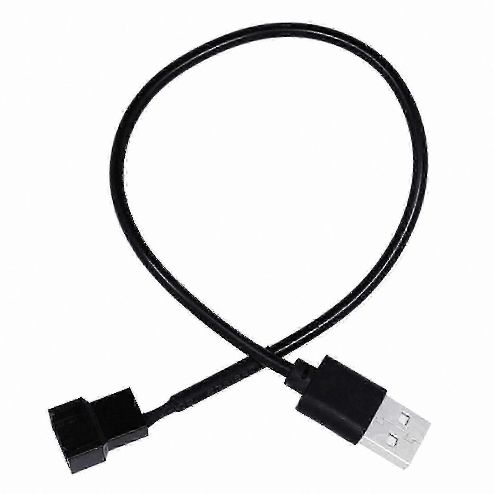 USB to 4-Pin PC Fan Power Adapter Cable with 5V Voltage Boost