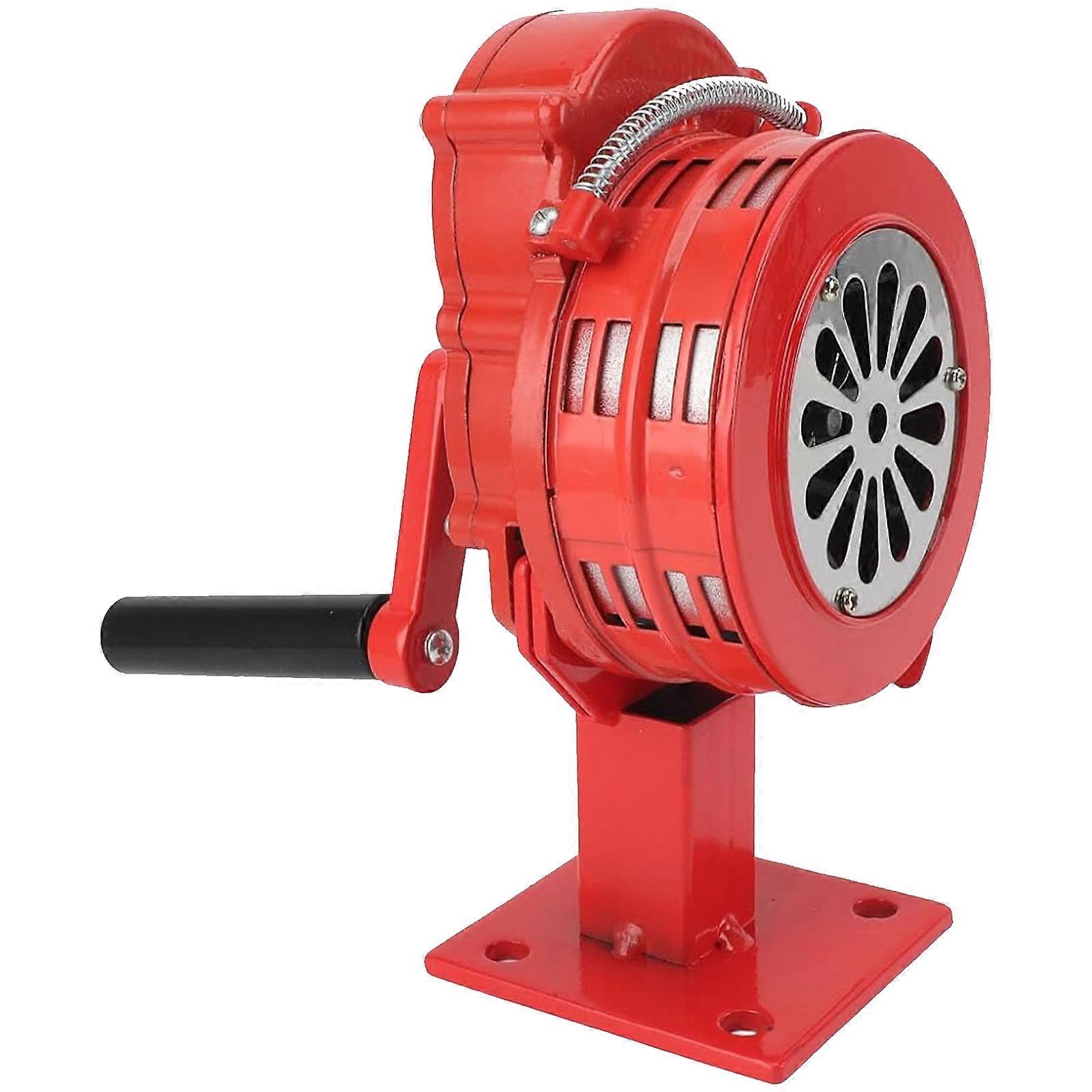 Emergency Alarm Tool 110dB Hand Crank Siren Red Manual Operated Alarm For Security Outdoor Survival Multicolor