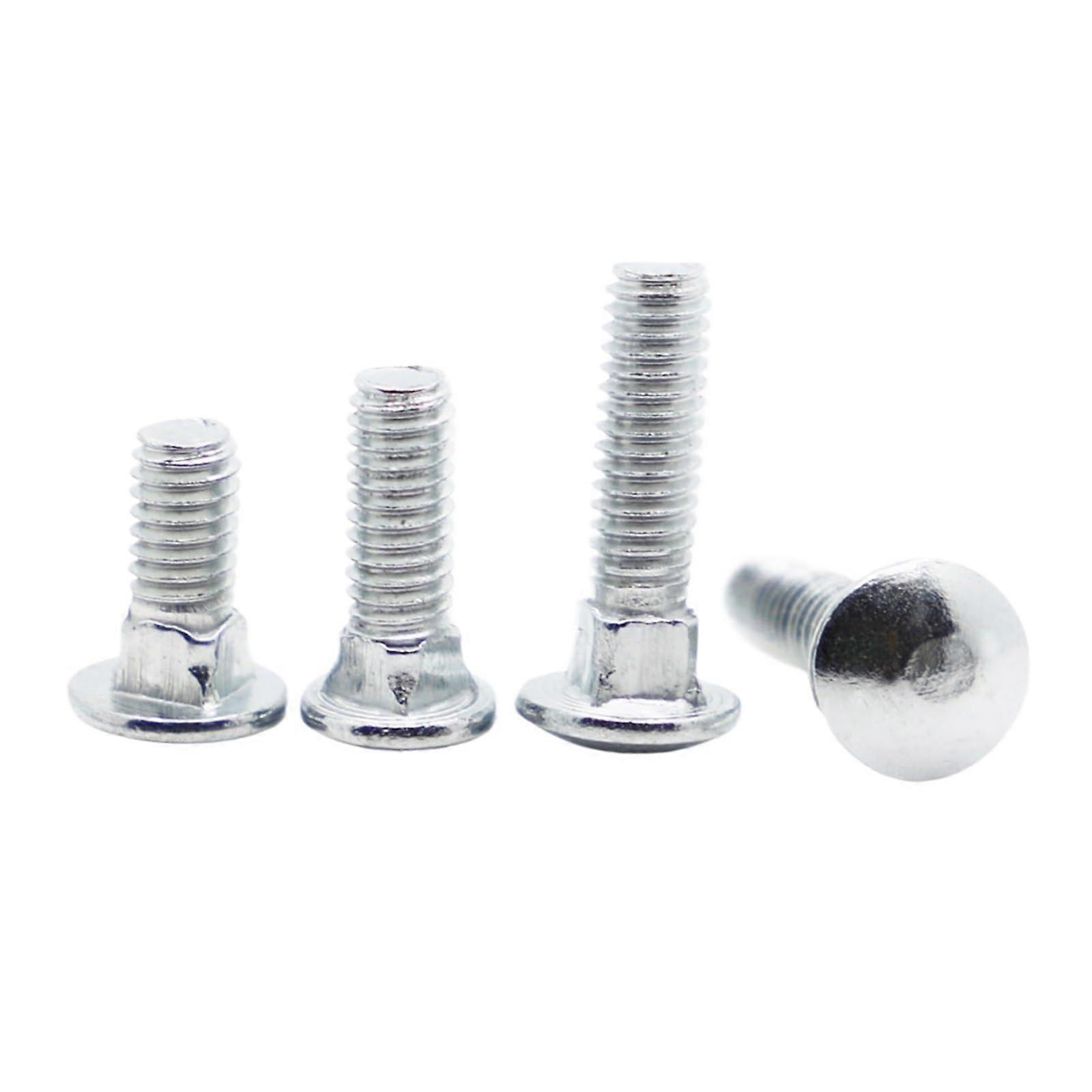 2/5 pieces M6 M8 M10 galvanized truss round head square neck lock screw bolts for shelf desk L 2080mm (40mm, M10 2pcs) M10 2pcs 40mm