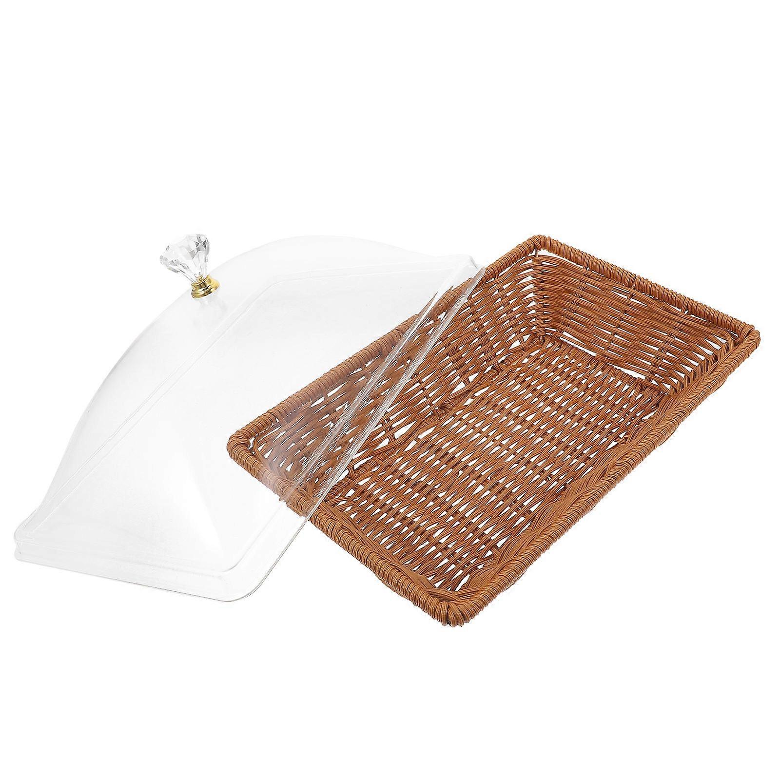 Serving Basket Bread Tray For Serving 30.80X20.00X11.50CM Dust-Proof 1Pack
