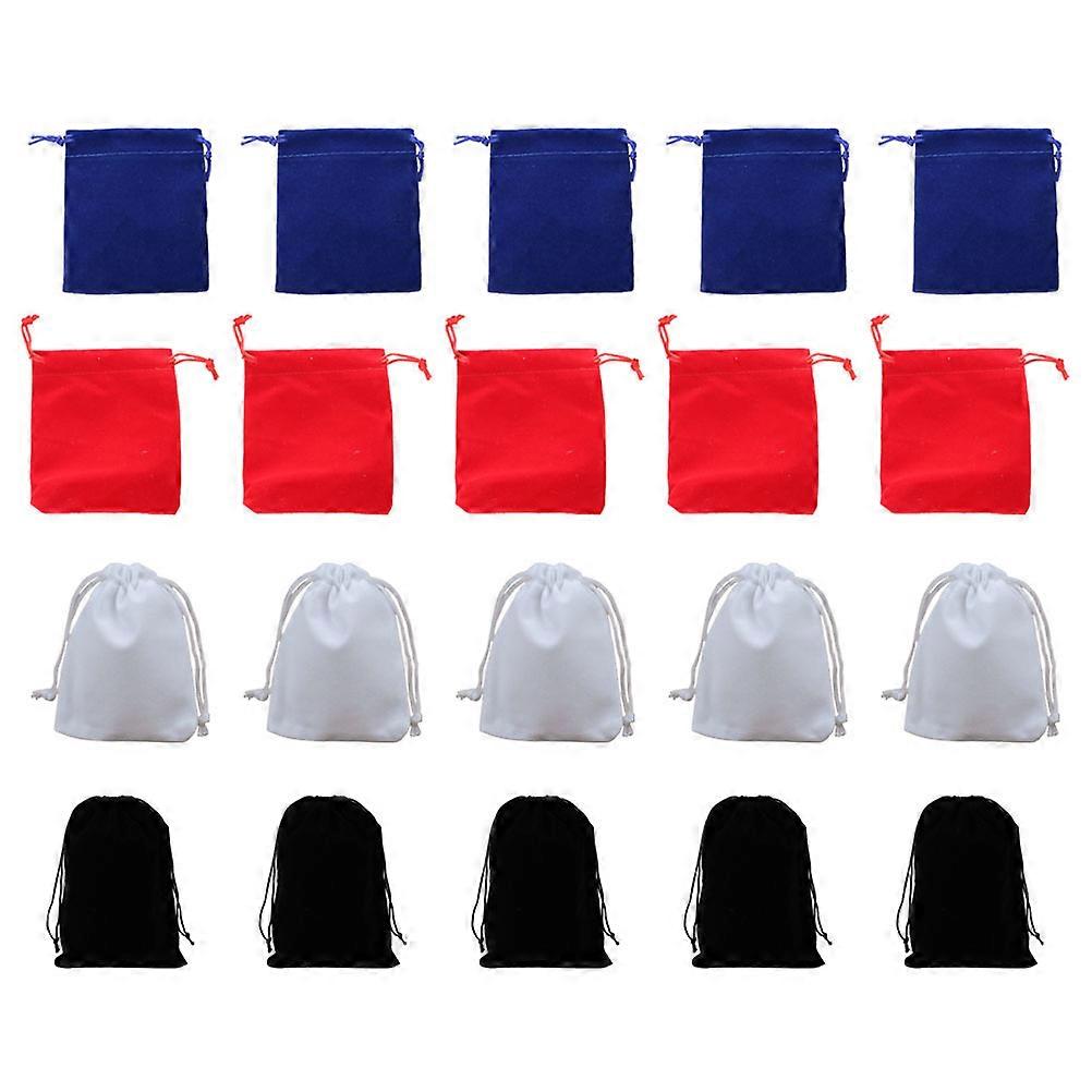 20Pcs Portable Multi-Function Drawstring Bags For Home-Made Cookies Or Candies Packaging In Assorted Color