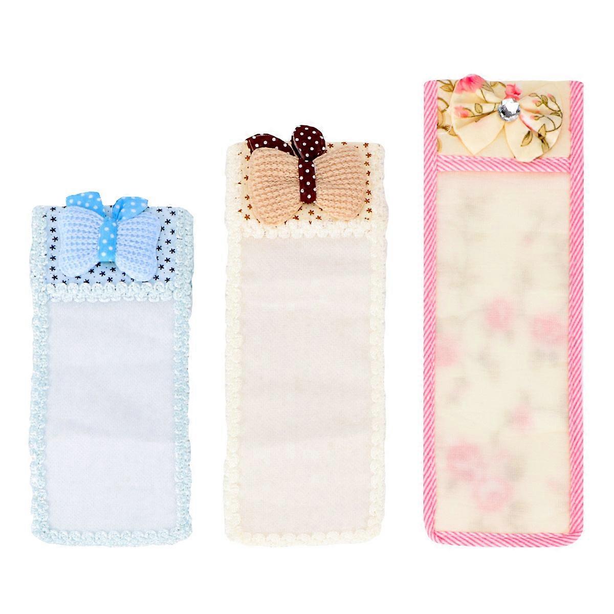 Lace Fabric Air Condition Remote Control Protector 23.5x7.5cm Home Environment 3Pcs