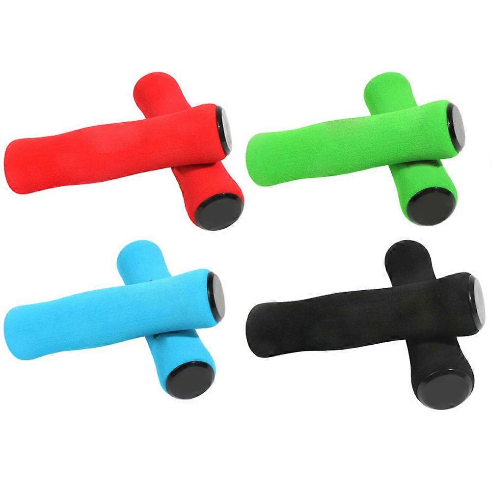 Red Anti-Slip Handlebar Grips For Dirt Jumper Cycling 12.5 X 3 X 3 Cm Wrist Protection 2 Pcs