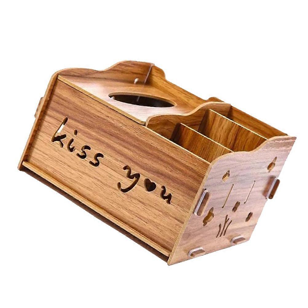 Desktop Tissue Box Organizer Tissues Holder Ideal For Bedroom 1Pcs