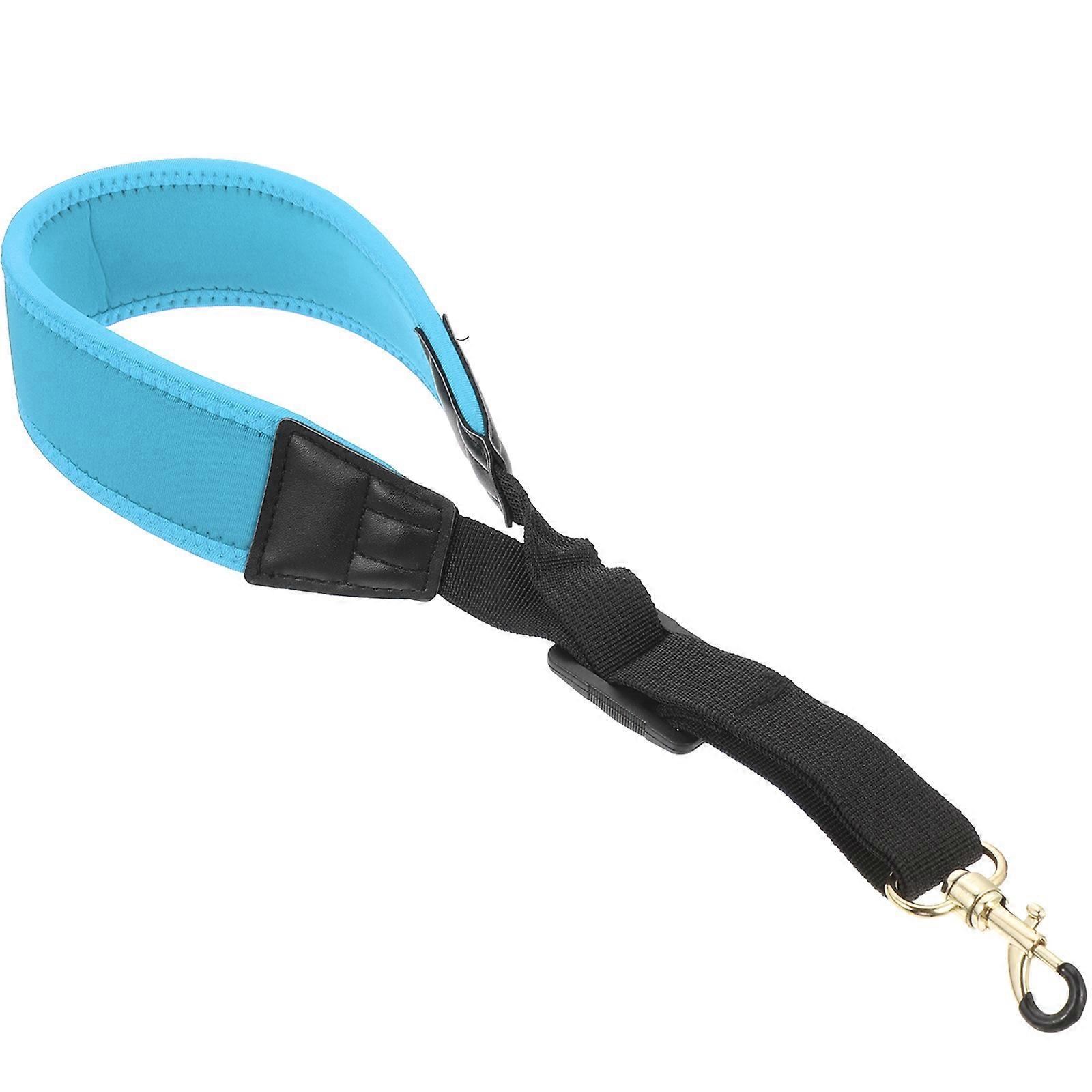 Adjustable Saxophone Neck Strap Replacement For Saxophone Students 42.5cm-57cm Blue 1Pcs