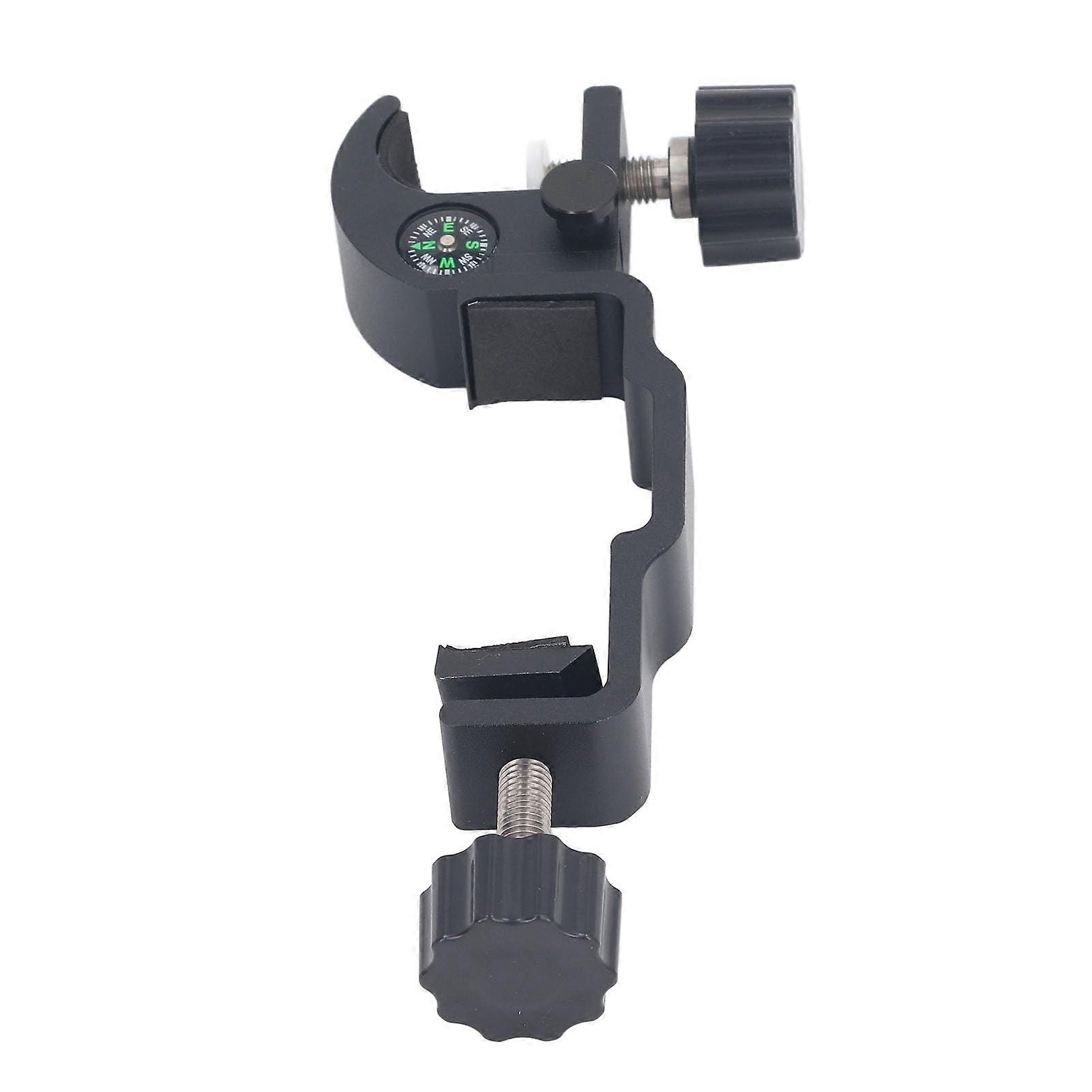 Professional RTK Mast Clamp, Aluminum Alloy Data Acquisition Bracket with Compass, Good Compatibility, for GPS and RTK Measurements