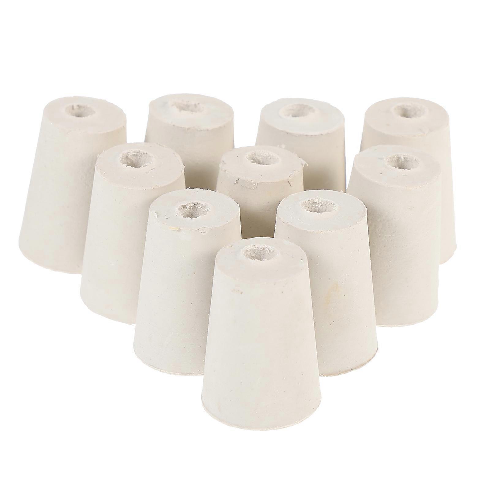 Sealing Rubber Stoppers 10Pcs Plugs For Glass Bottles 3X2.5X1.9CM Essential For Medicine And Laboratories