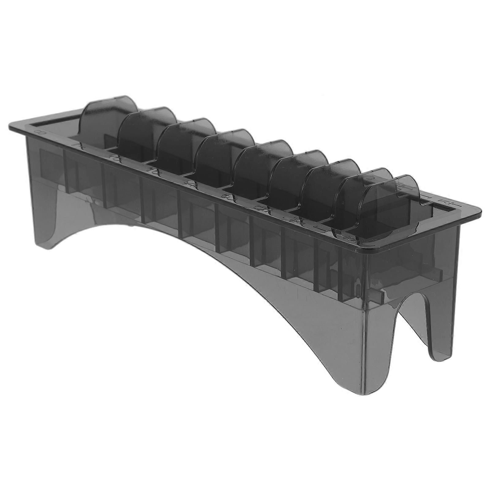 Plastic Hair Clipper Storage Box 1 Set Guide Comb Organizer Rectangular Case for Barbershop Salon Tools Holder