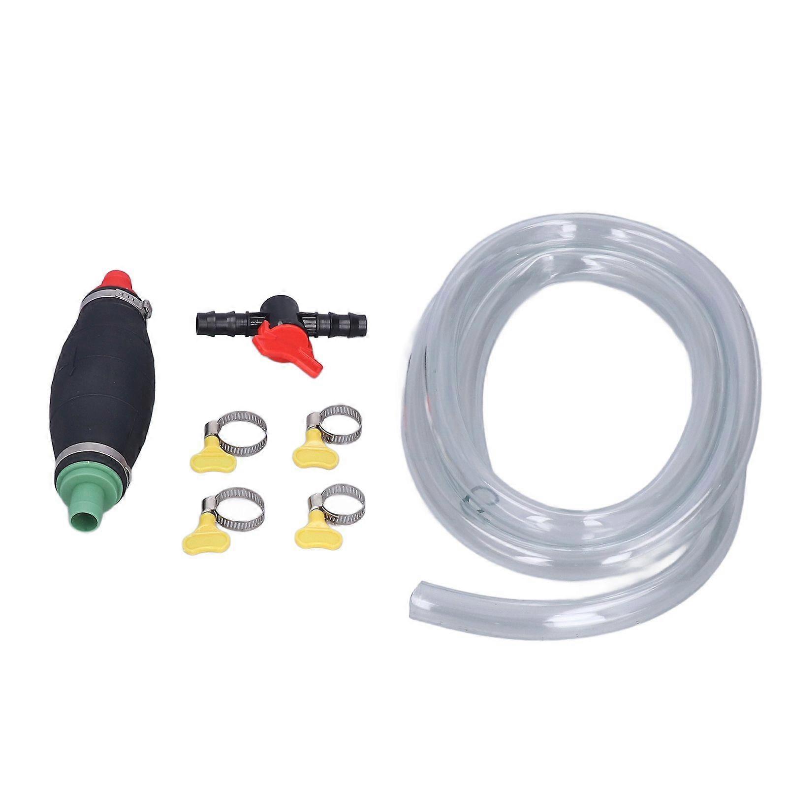 siphon hand pump 16mm with 3m hose for boat car fuel diesel