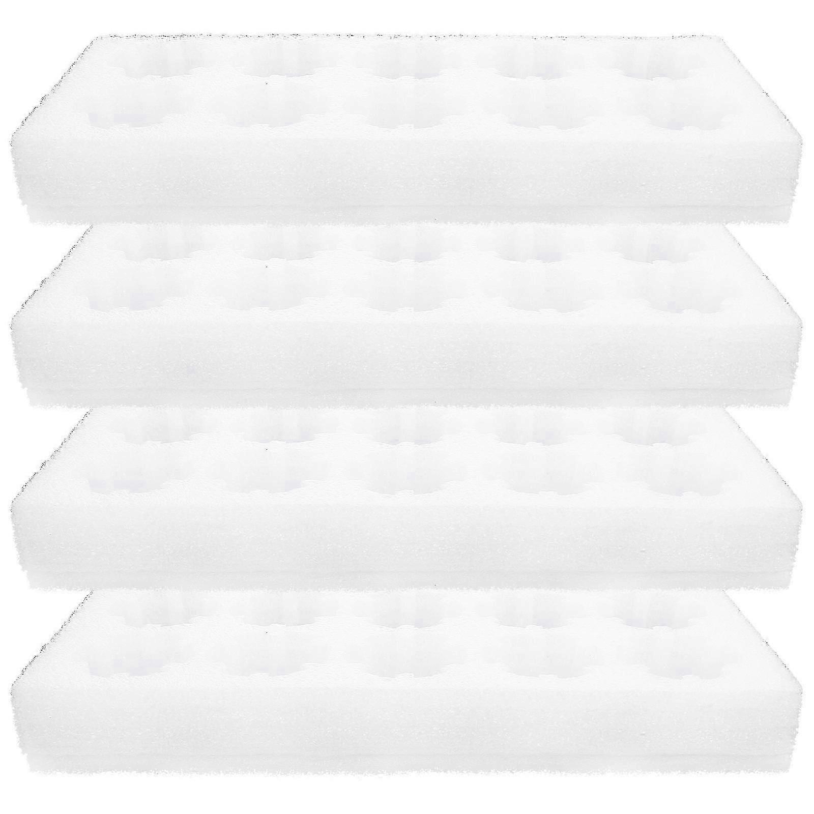 2 Sets White Egg Holder Box for Deviled, Quail & Pigeon Eggs - 26.5x11.5cm