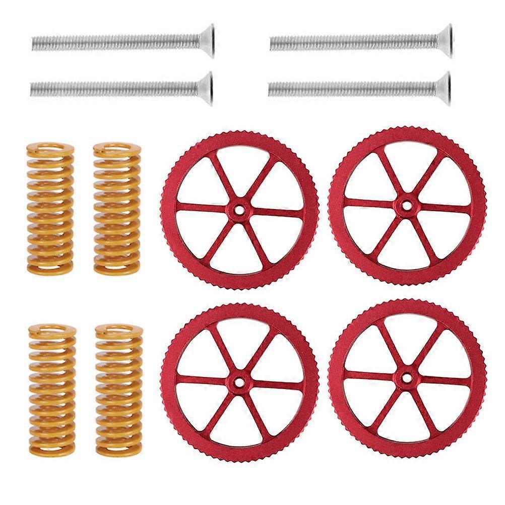 Adjustable Hot Bed Leveling System, Metal Nuts for Precise Calibration