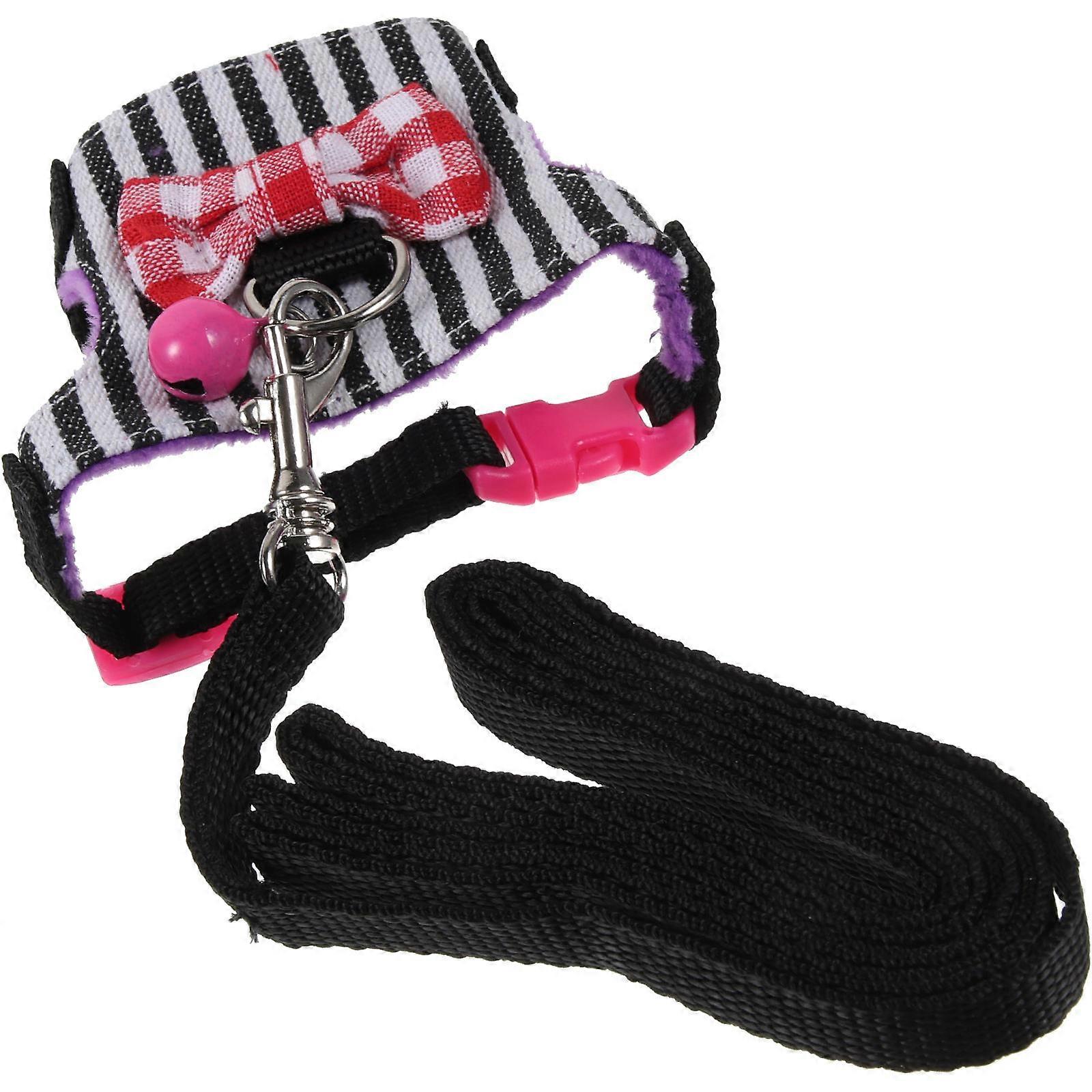 Small Pets Harness Enabling Outdoor Walking And Comfort With Adjustable Features Available In Assorted Color 1 Set