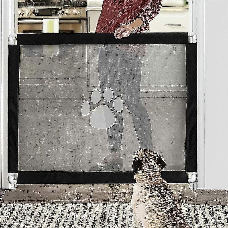 Magic Dog Gate Barriers Security Easy to Install and Lockable for Pets100x75cm