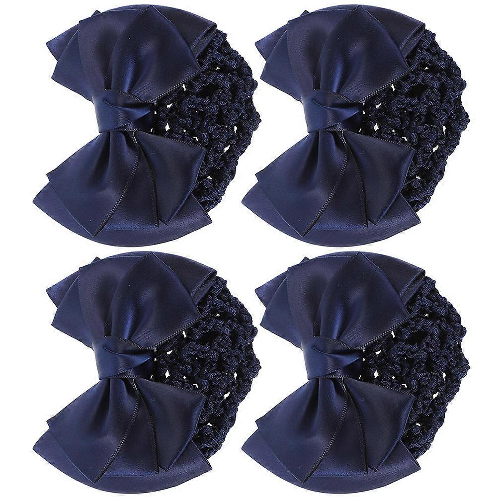 Charming Bow Hair Bun Cover Net For Women And Hotel Waitresses Color For Formal Occasions And Graduations