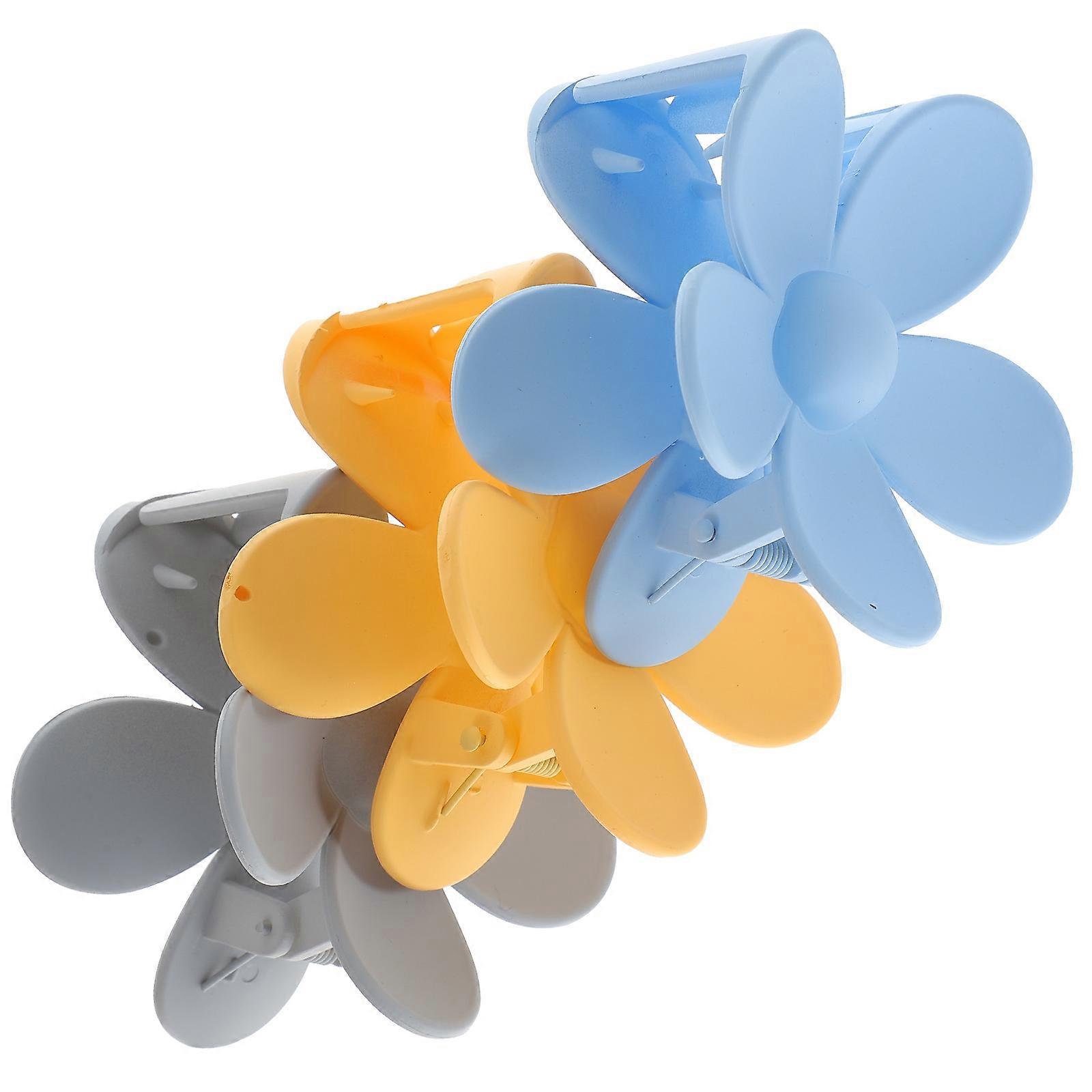Claw Clip Flower 3Pcs Hair Claw Clips Strong Hold Ideal For Parties And Everyday Use Assorted Color Durable Material Design