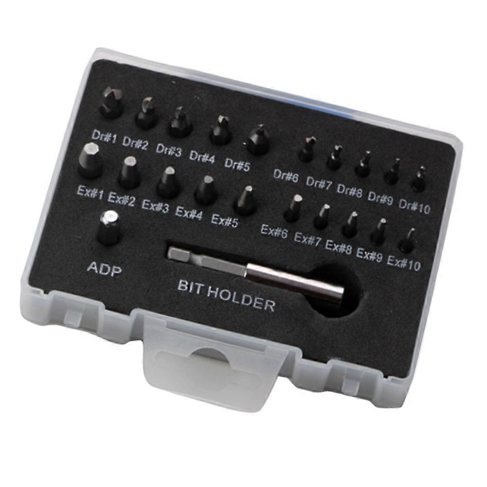 Screw Extractor Nut Extractor Diy Projects Mechanics 22Pcs