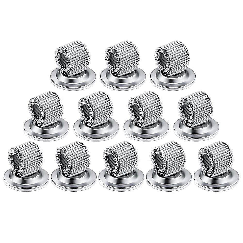 Practical Pen Holder Clips For Desk Use In Silver Color With 12Pcs Self Adhesive Functionality