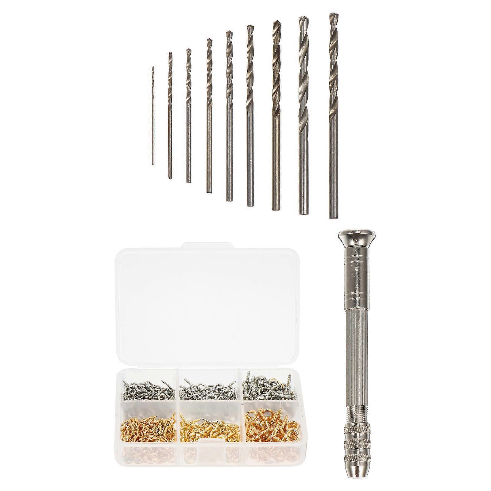 Screw Eye Pin Set for DIY Projects Assorted Color Stainless Steel Non-Fading 1 Set