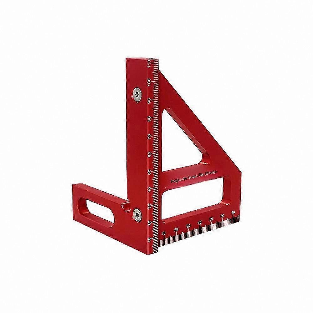 Precision Aluminum Triangle Ruler for Woodworking and Engineering Layout Tasks