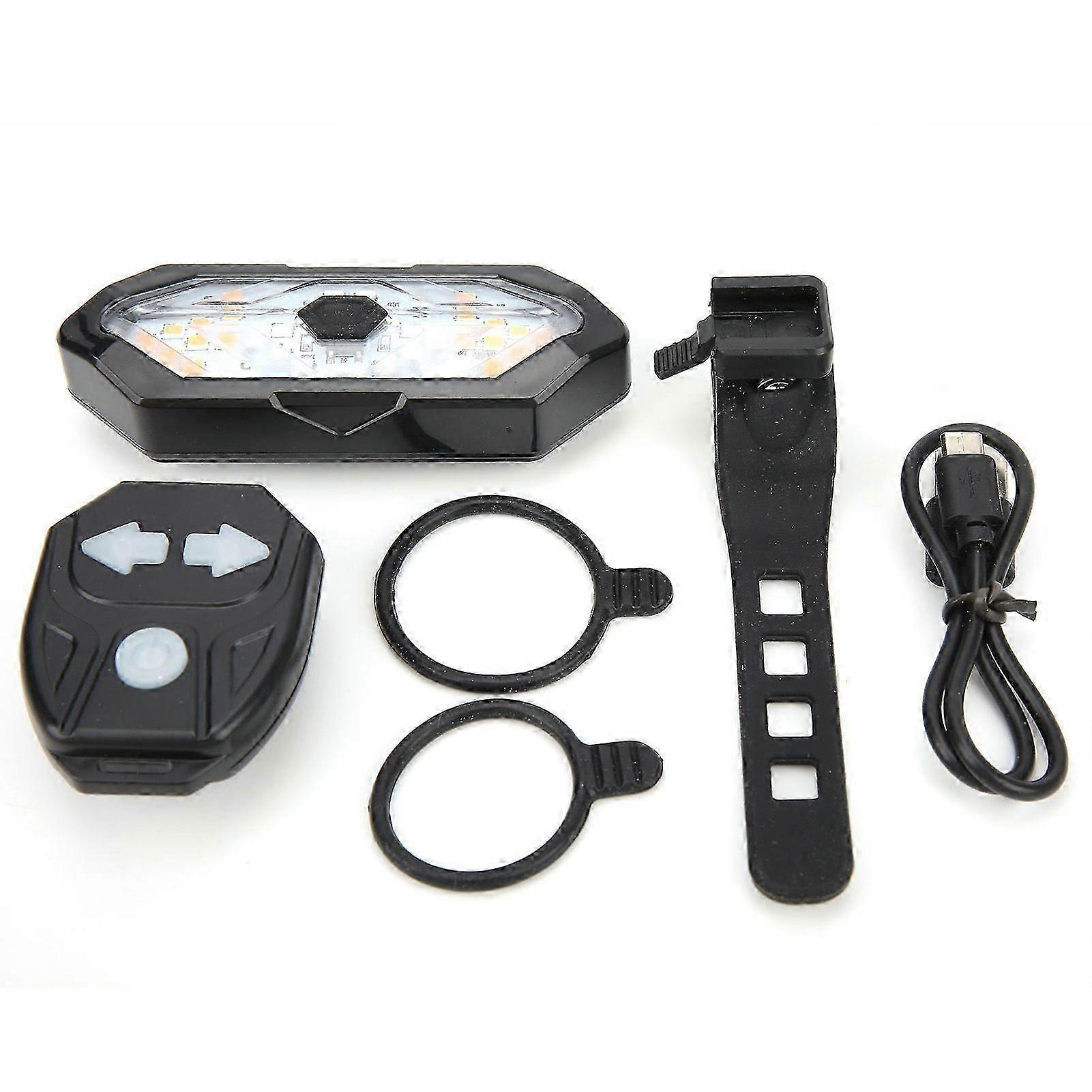 Hot Warning Light With Horn Smart Remote Control Turn Signal USB Rechargeable Waterproof Taillight