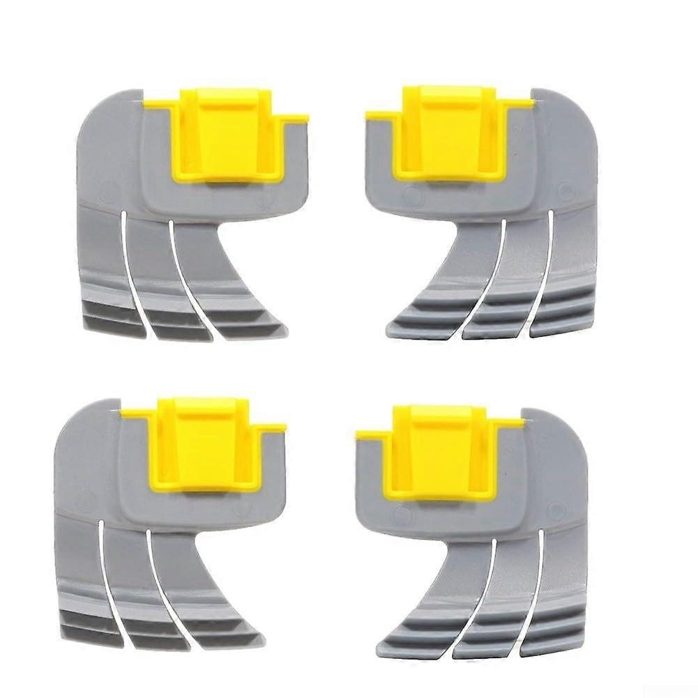 Pool Robot Cleaner Replacement Set, Cyclonic Scrub Brush Compatible with Zodiac MX8 MX6 In-Ground Pool Vacuum Parts Gray Yellow 4 Pieces
