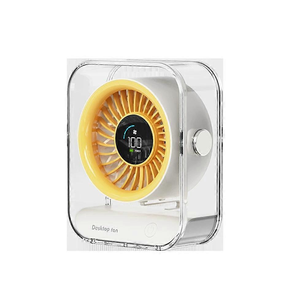 USB Charging Digital Display High Speed Turbo Desktop Fan Mini Household