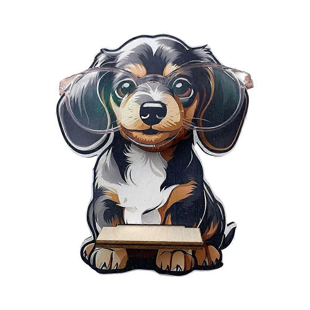 Søt dyr brillestativ tegneserieugle hund tigerbjørn solbrilledisplay trestativ utskjærte briller dekor håndbriller til brilledekor briller sunget