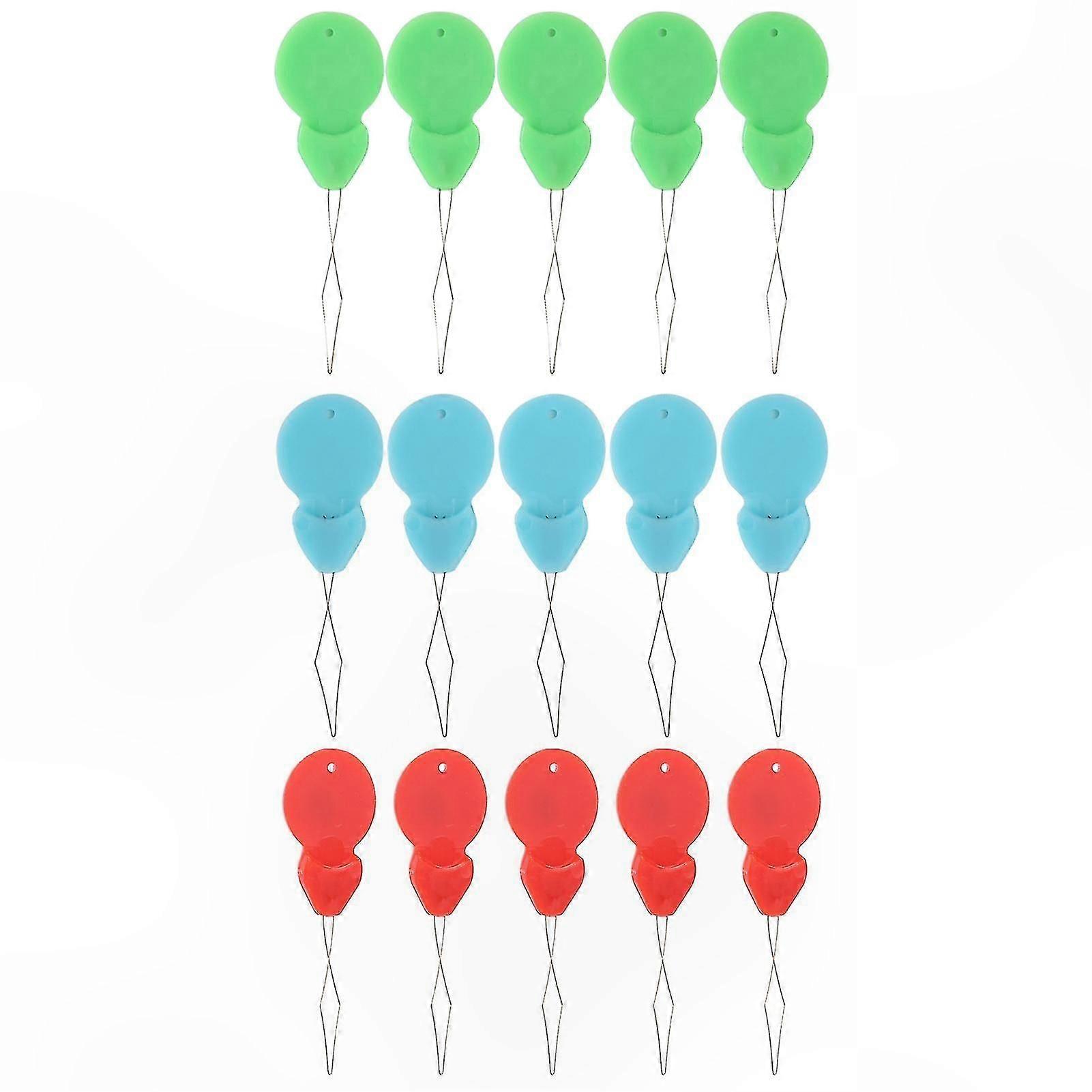 100Pcs Plastic Needle Threaders with Steel Wire for Easy Sewing DIY Tool