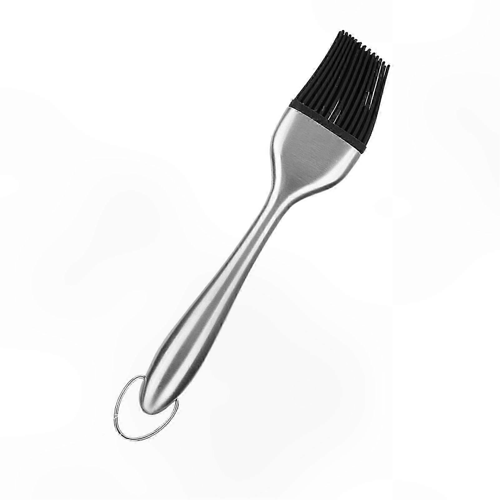 Silicone Basting Brush with Stainless Steel Handle for BBQ Roasting Tool (20cm)